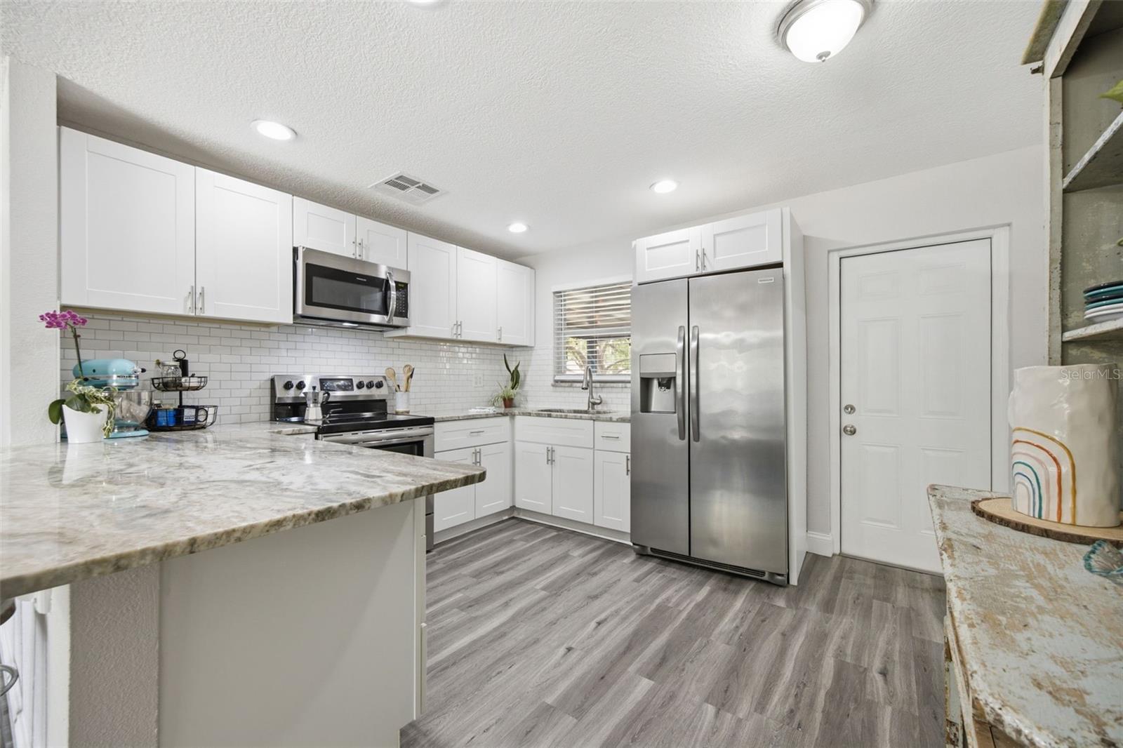 Open kitchen to living room