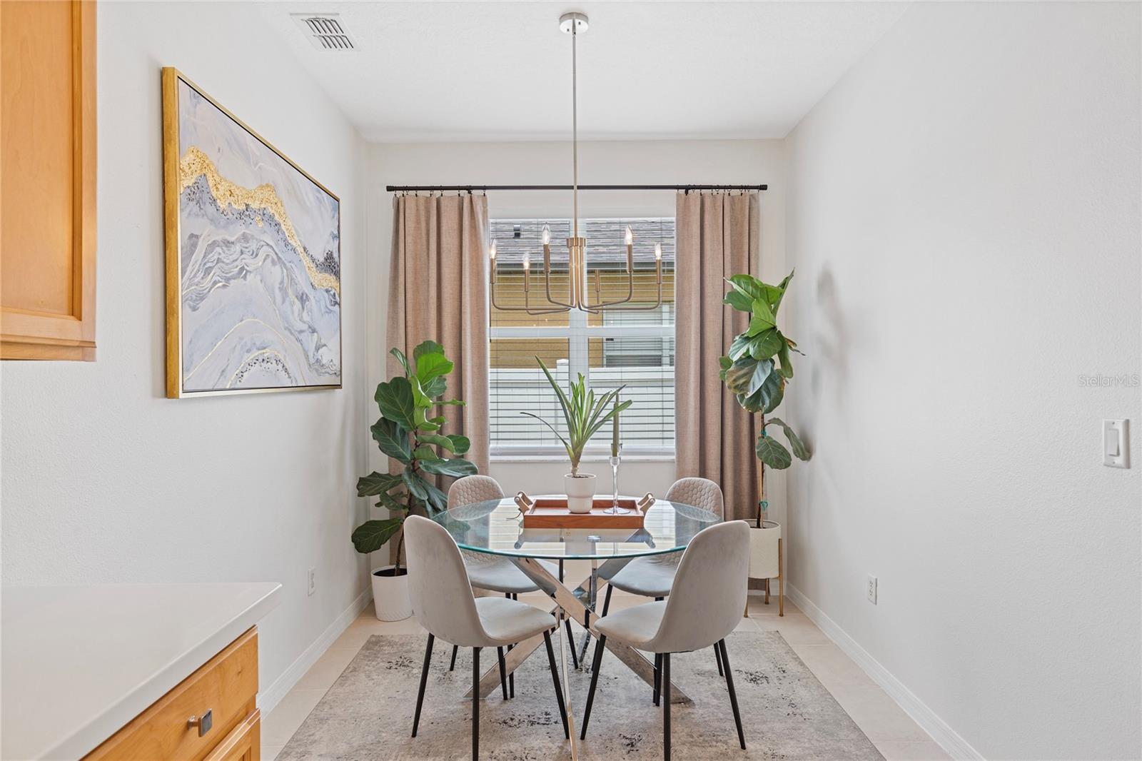 Breakfast Nook for additional dining space in kitchen