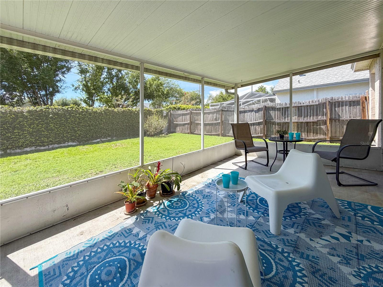 Rear Screened Patio