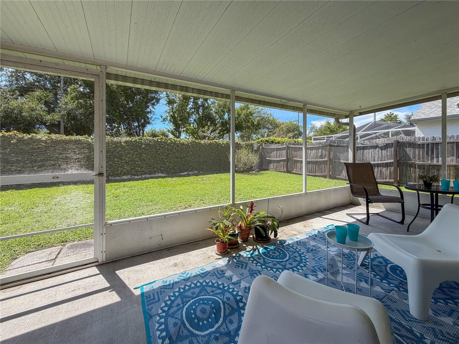 Rear Screened Patio