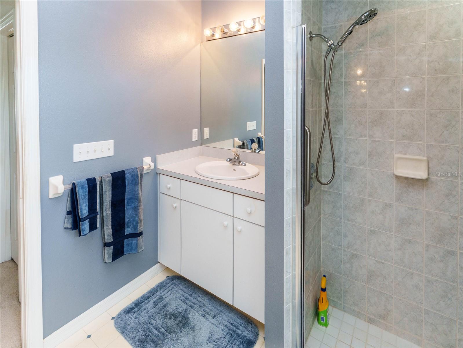 One of Two Vanities in Primary Bath
