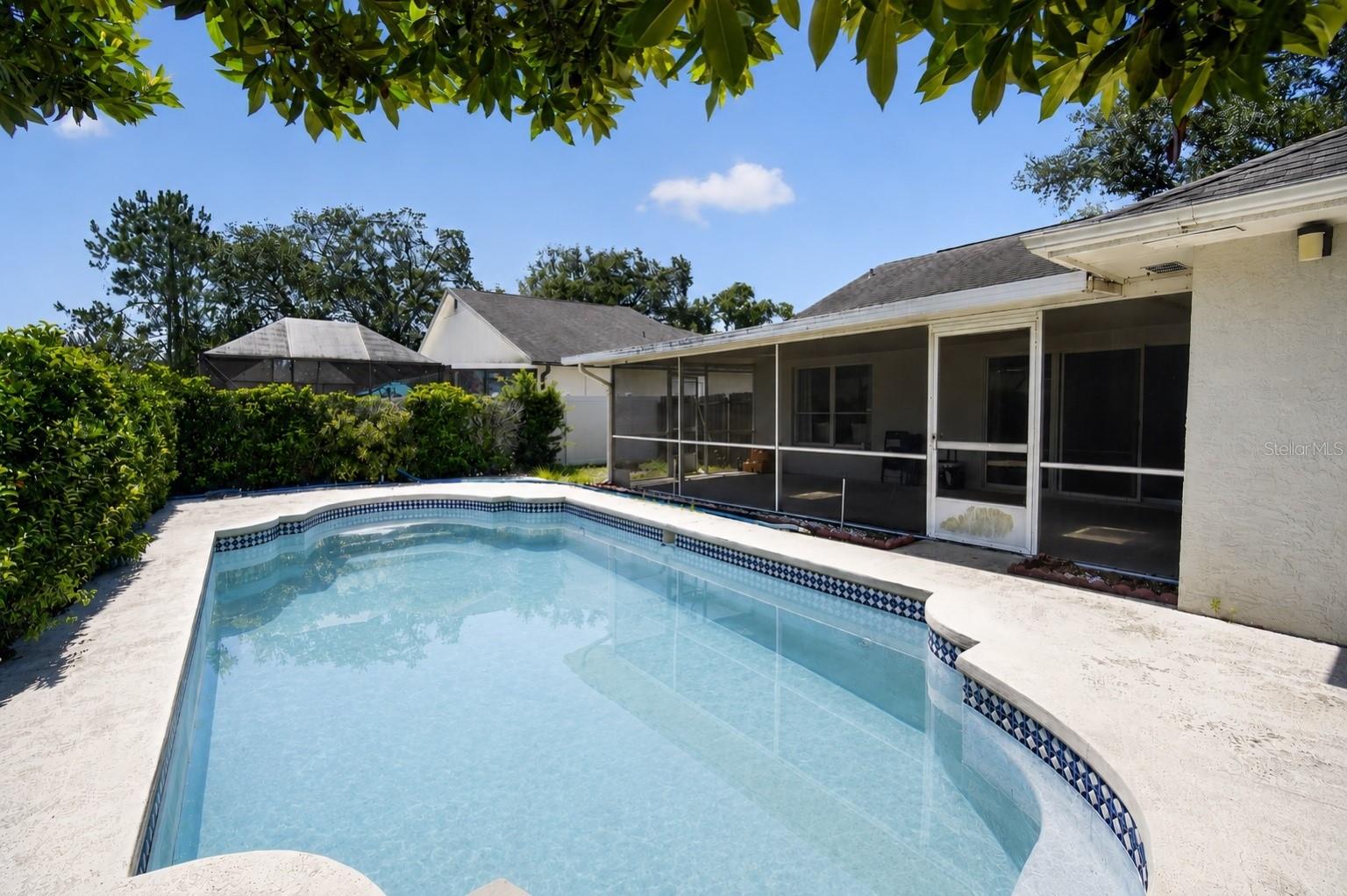 This photo has simply been updated to show the pool serviced once it’s cleaned up how it’s going to look other otherwise everything else stayed the same.
