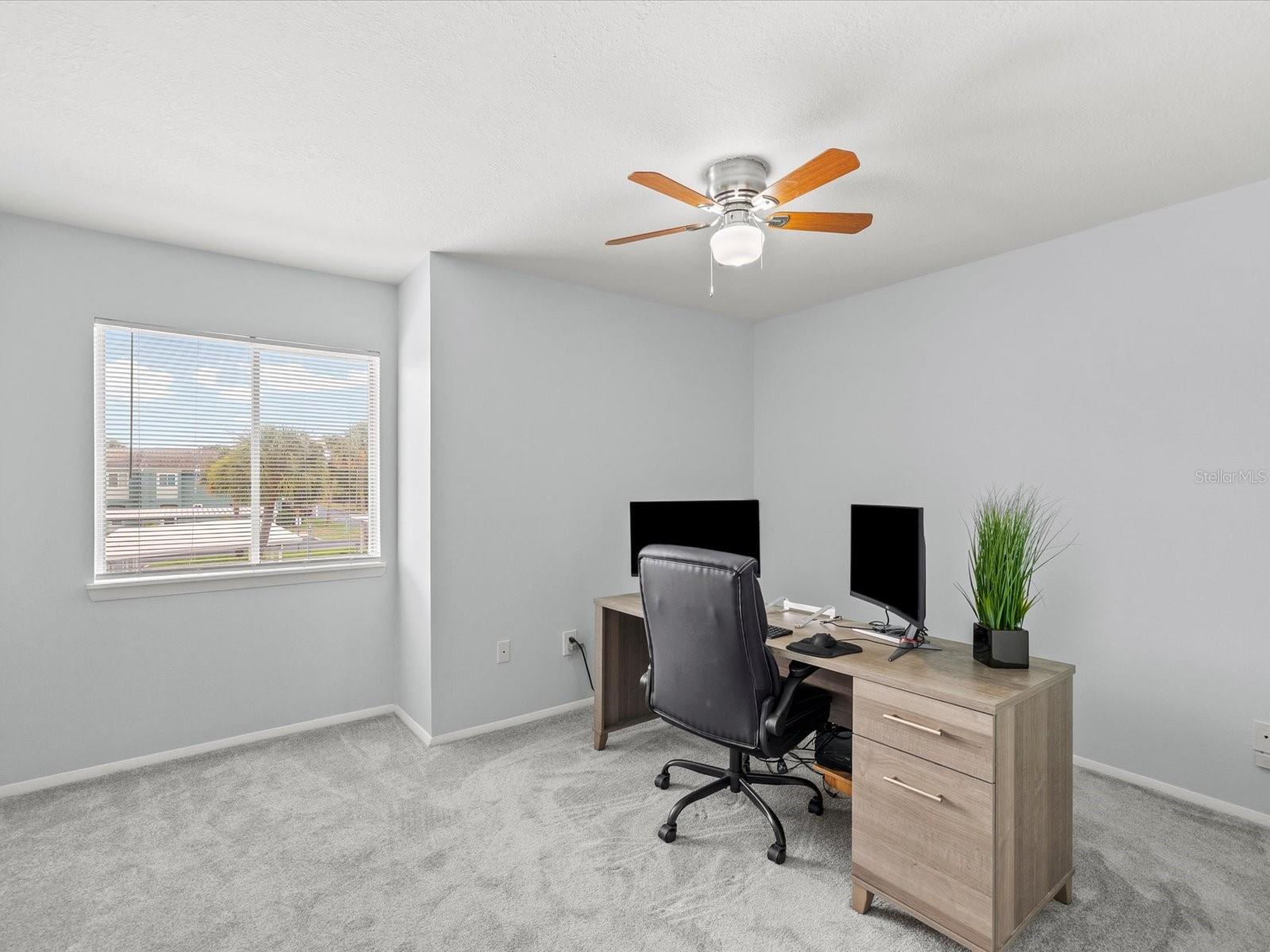 2nd bedroom with double closets
