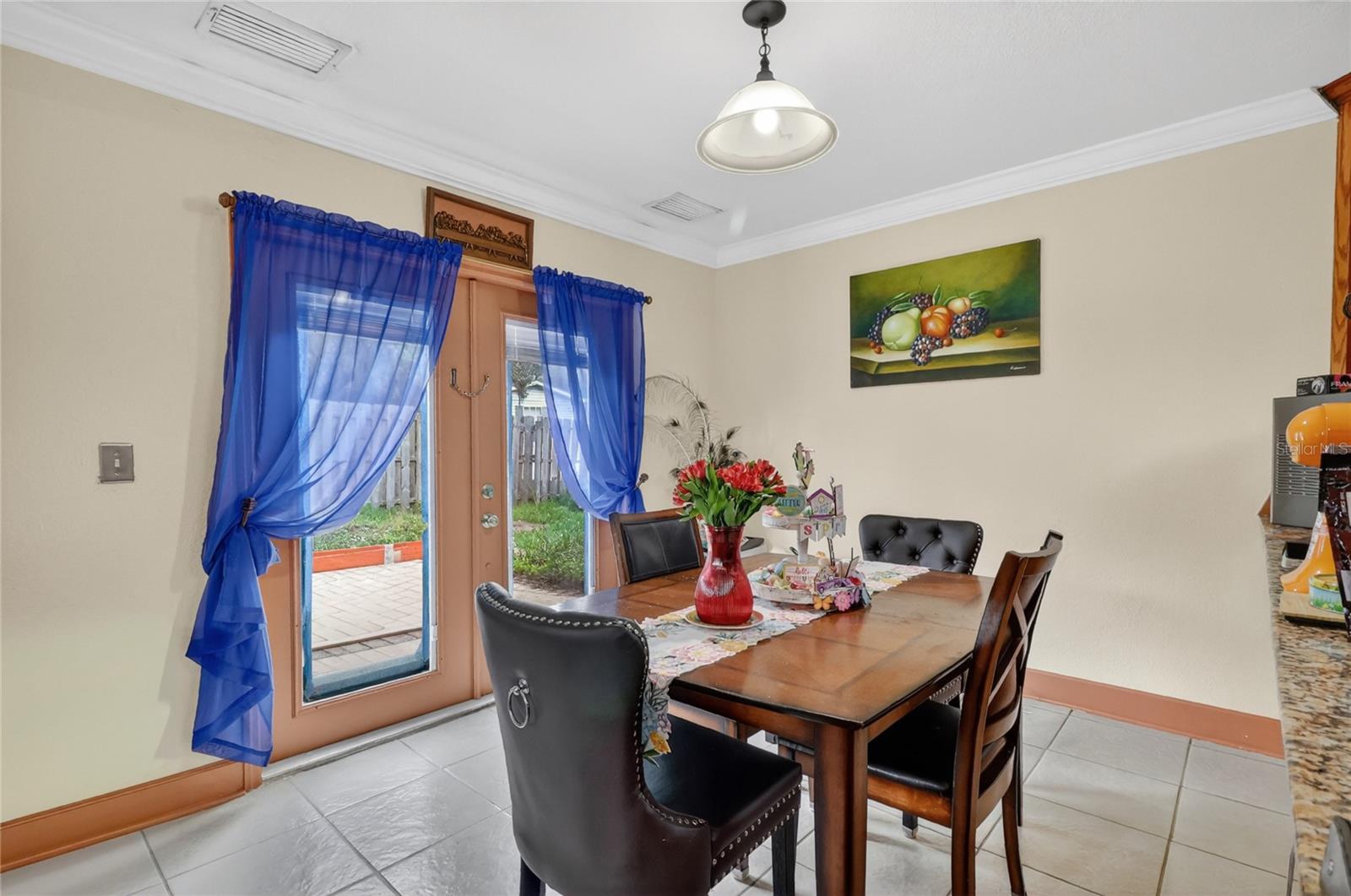 Enough dining room space for home dinners and game nights!