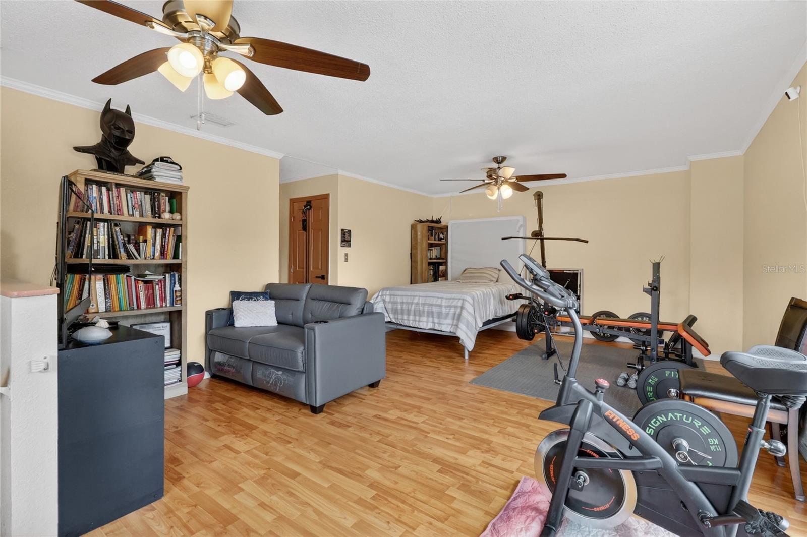 upstairs loft space offers many different ways to live and enjoy
