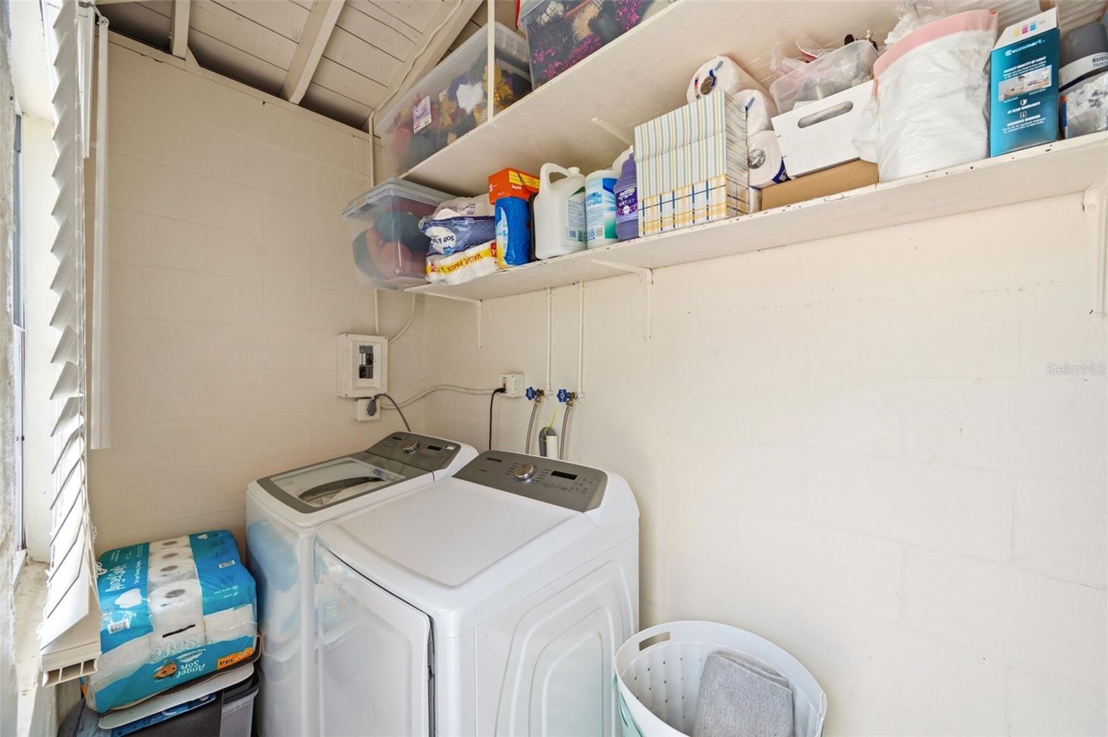 Laundry Room with plenty of storage space.