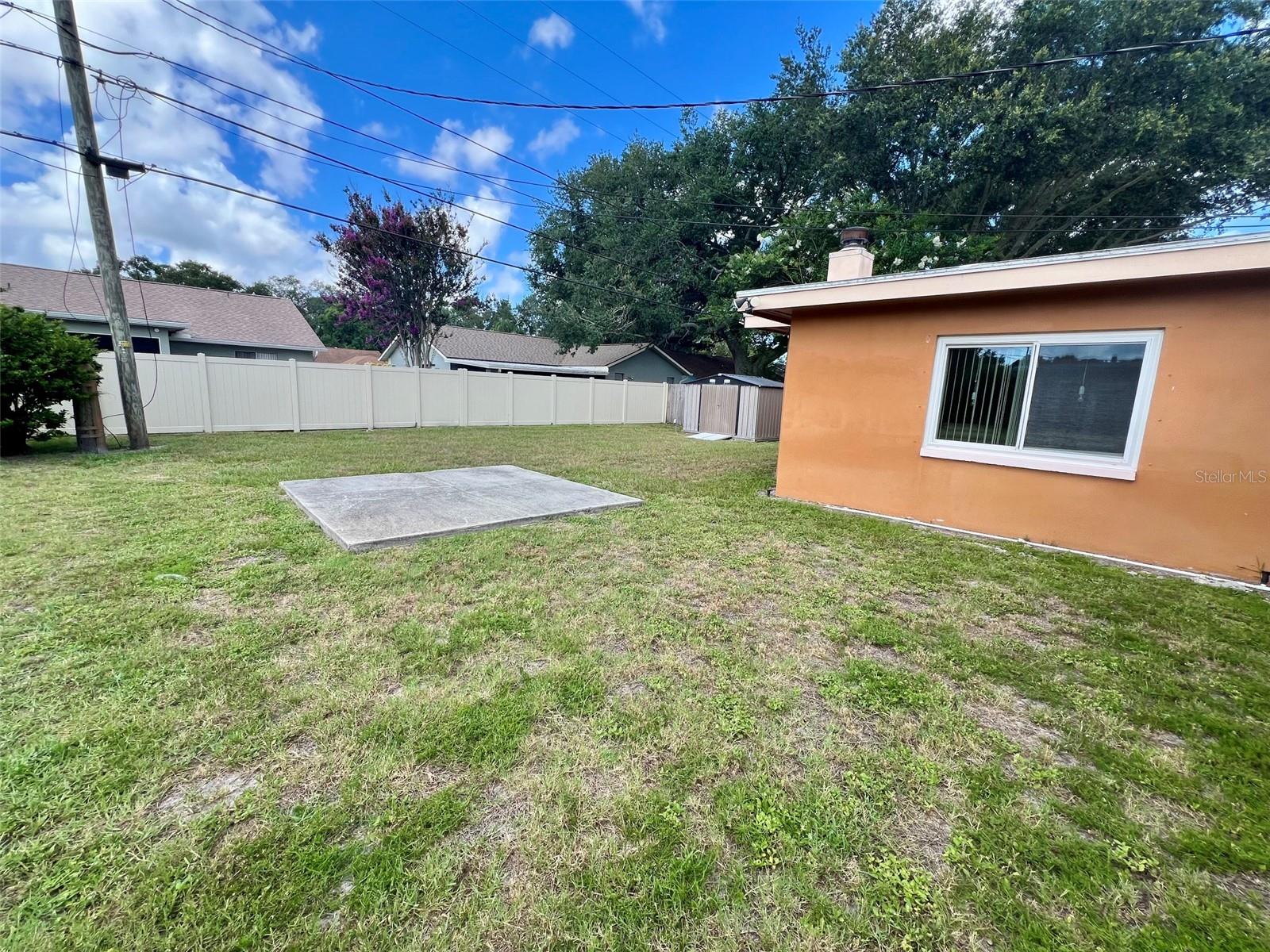 Massive yard to do whatever you want.