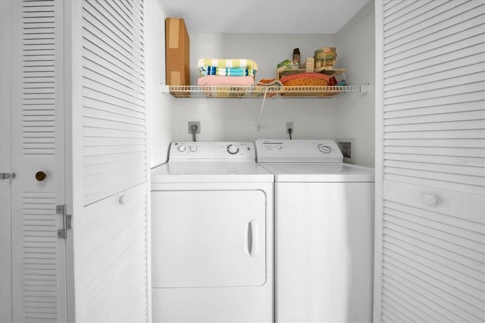 In unit washer and dryer