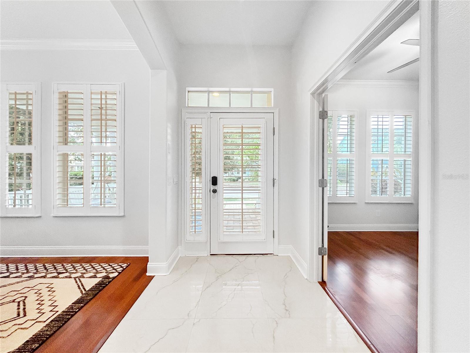 Front entryway into home