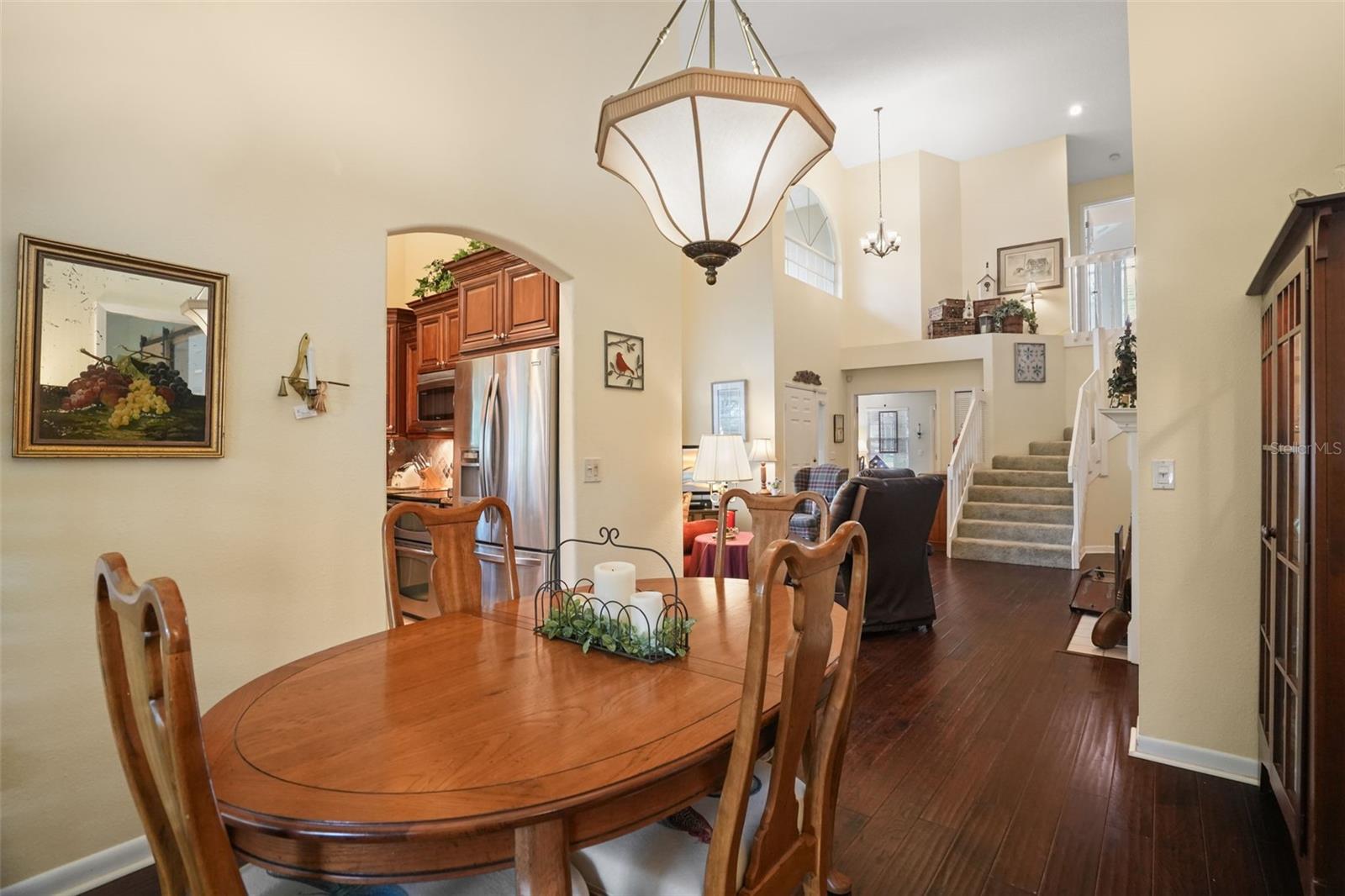 Dining room towards the family room