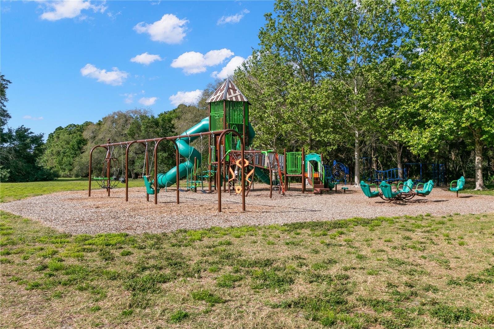 Park across the street with playground