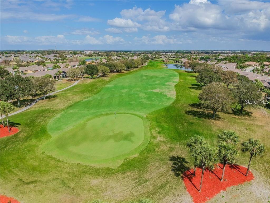 Golf course behind home