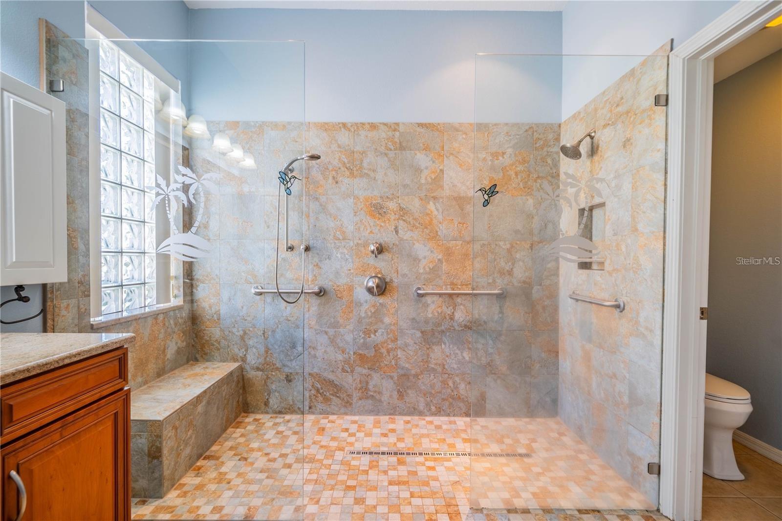 Master shower