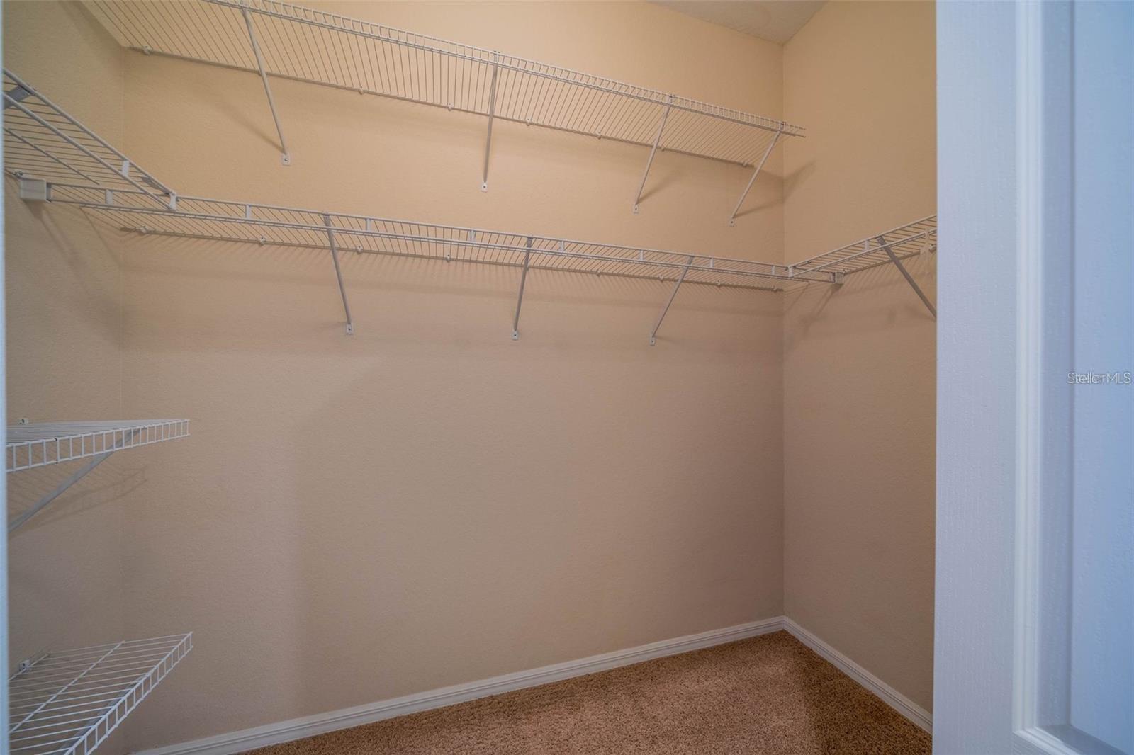 Upstairs walk in closet