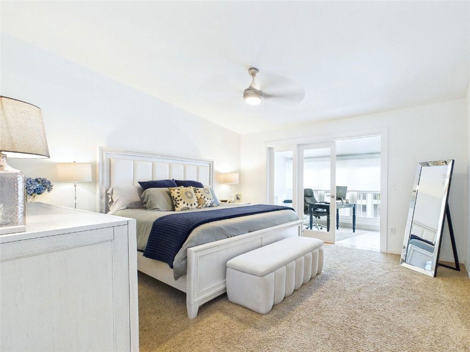 Primary On Suite with Enclosed Balcony Versatile Space