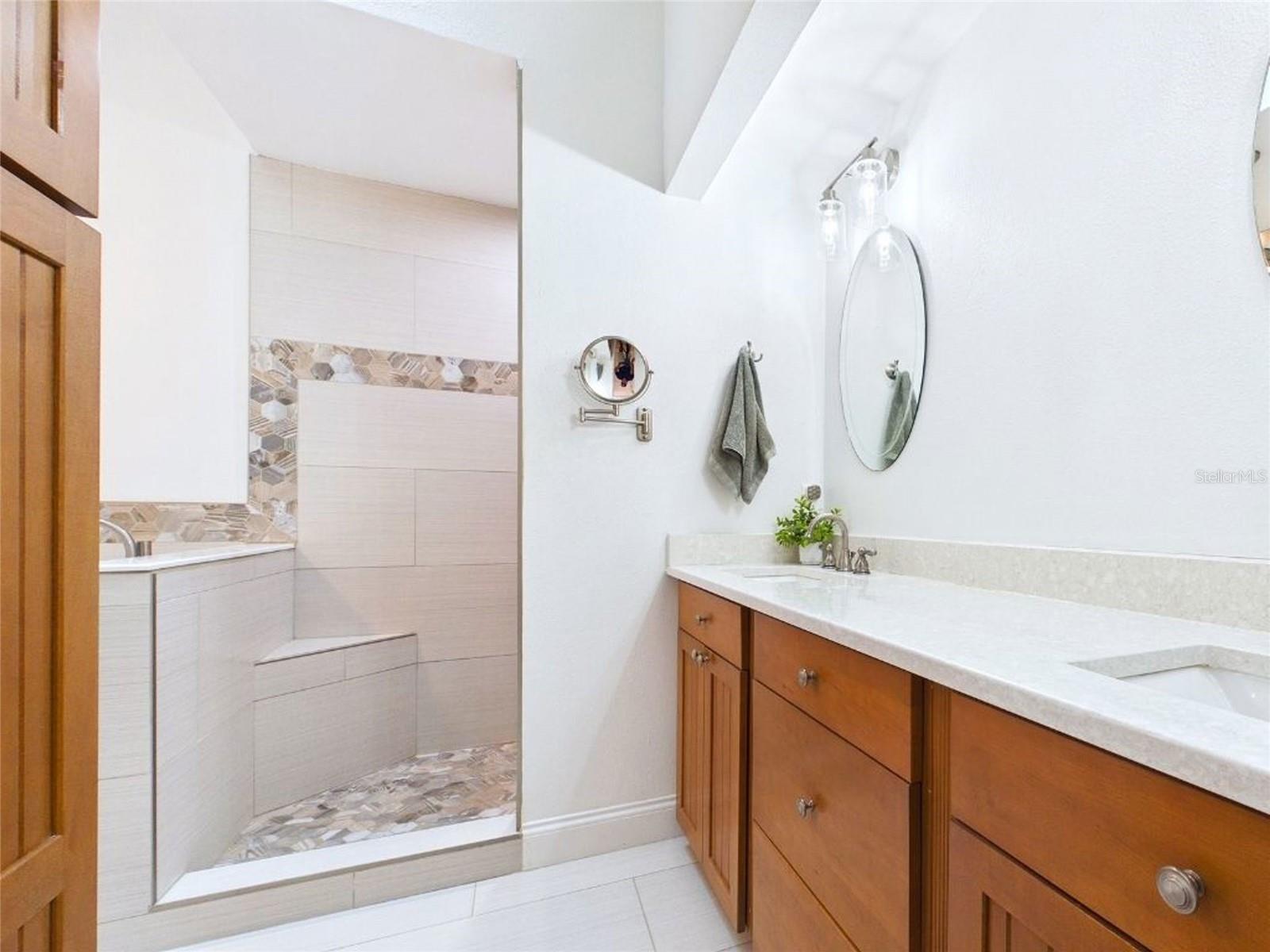 Also Spacious Walk-In Shower