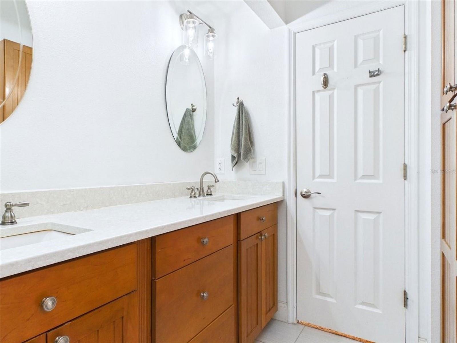 Double Sinks and Quartz Counter