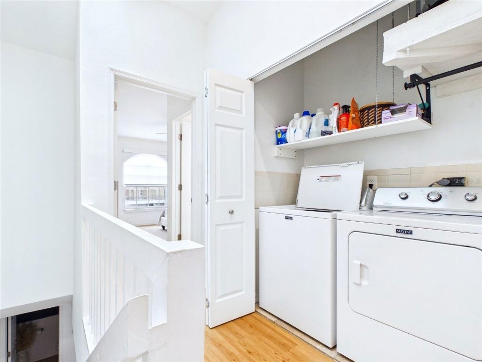 Upstairs Laundry between Bedrooms