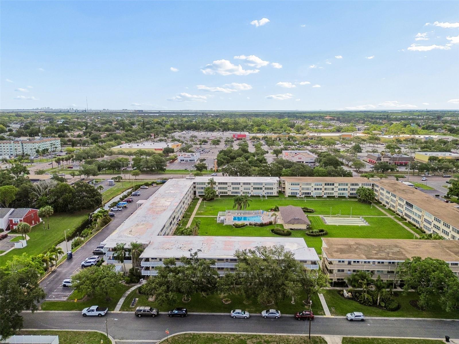 Across the street from Gateway Shopping Plaza