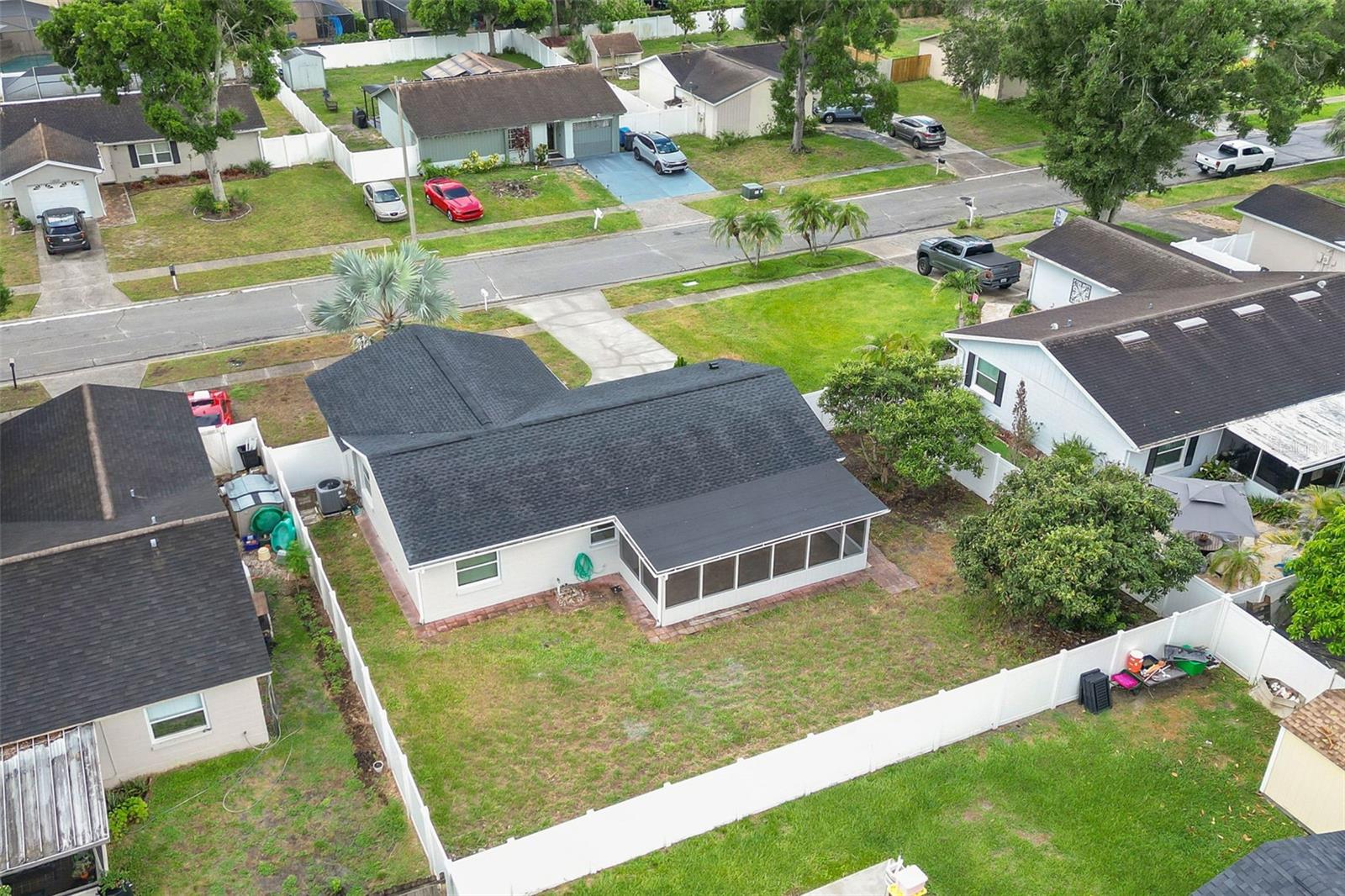 AERIAL VIEW OF BACKYARD