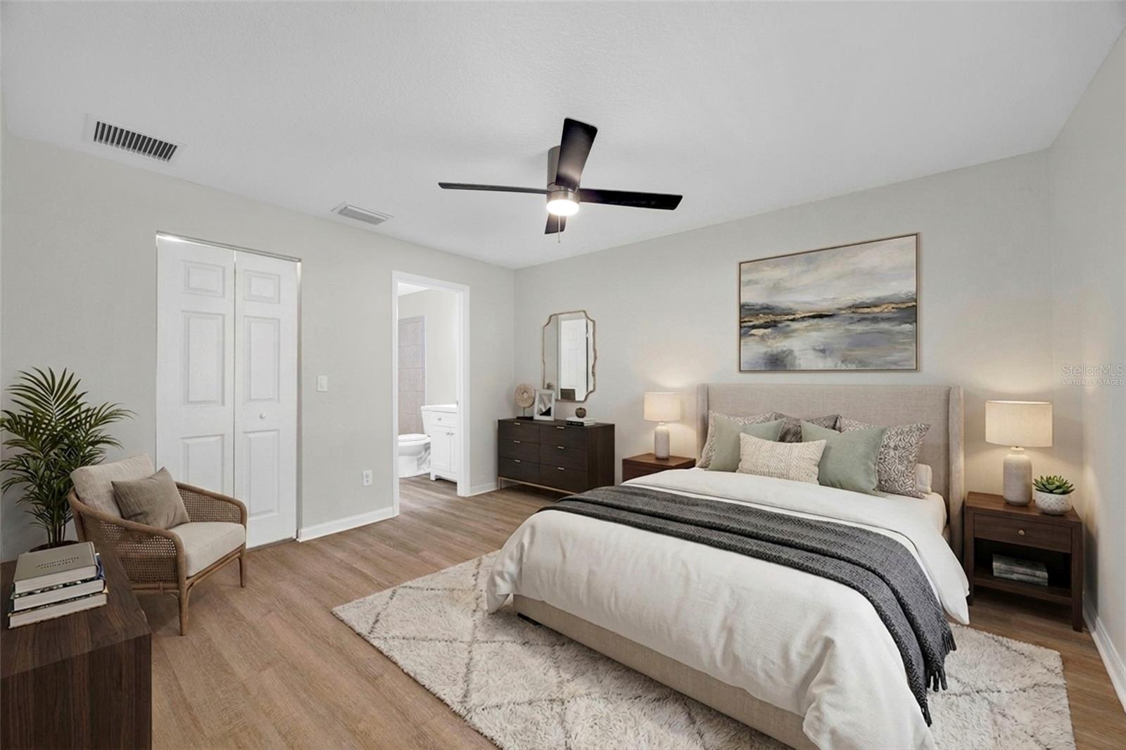 VIRTUALLY STAGED- PRIMARY BEDROOM