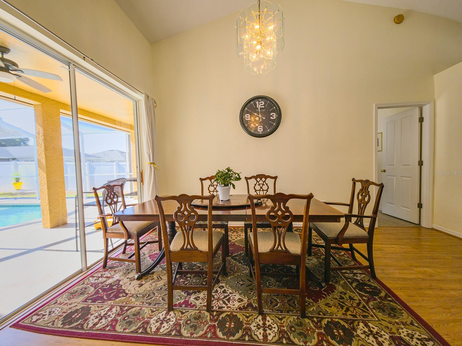 Interior photo taken at different time of day