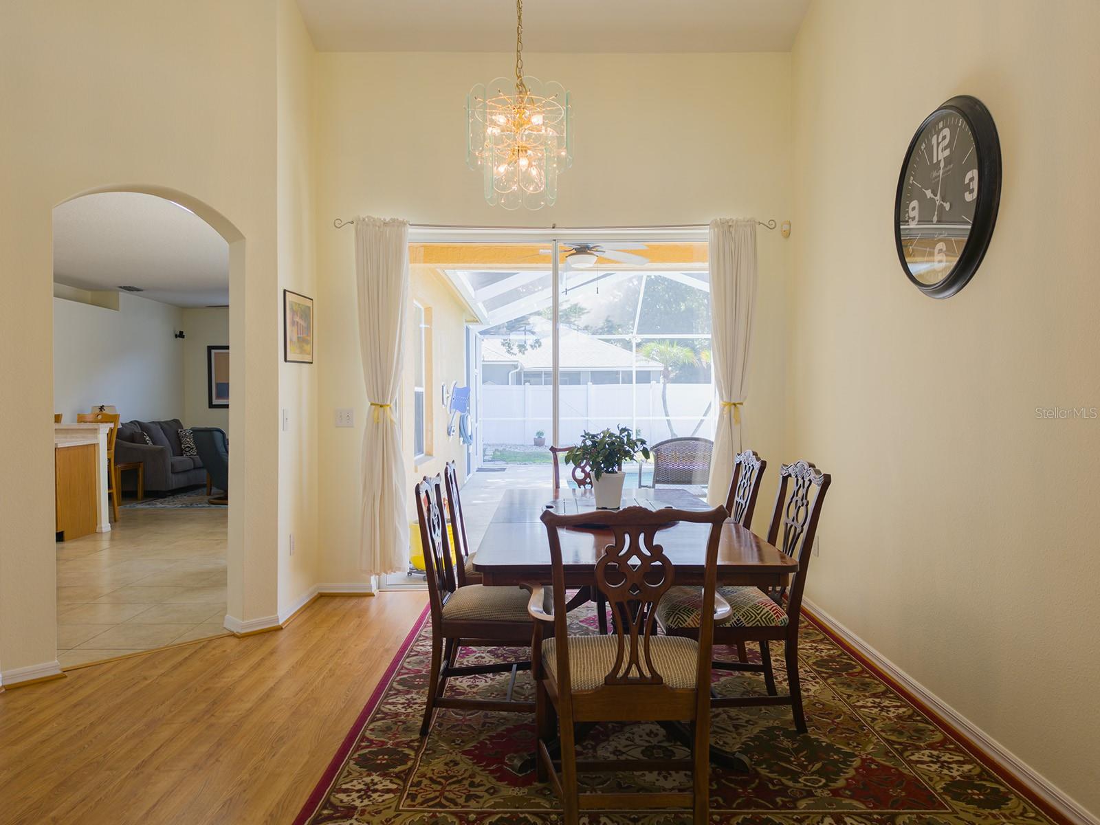 Interior photo taken at different time of day