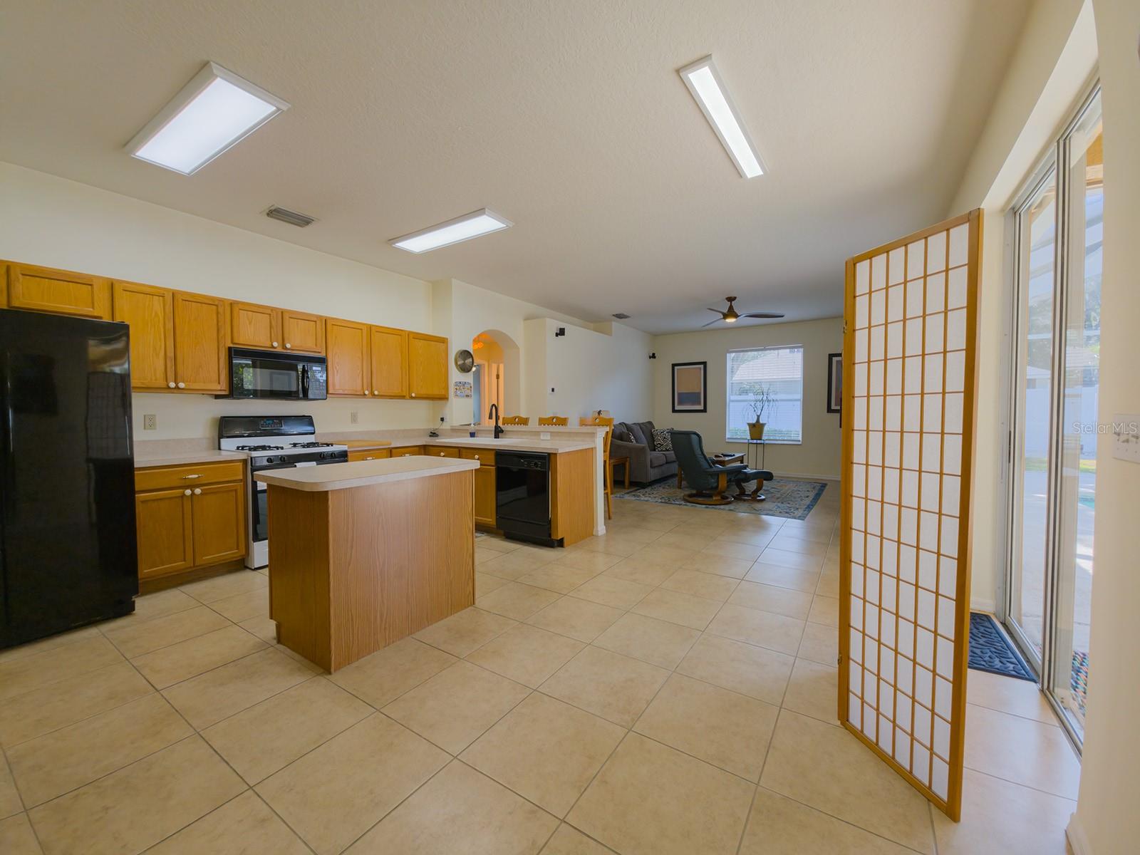 Interior photo taken at different time of day