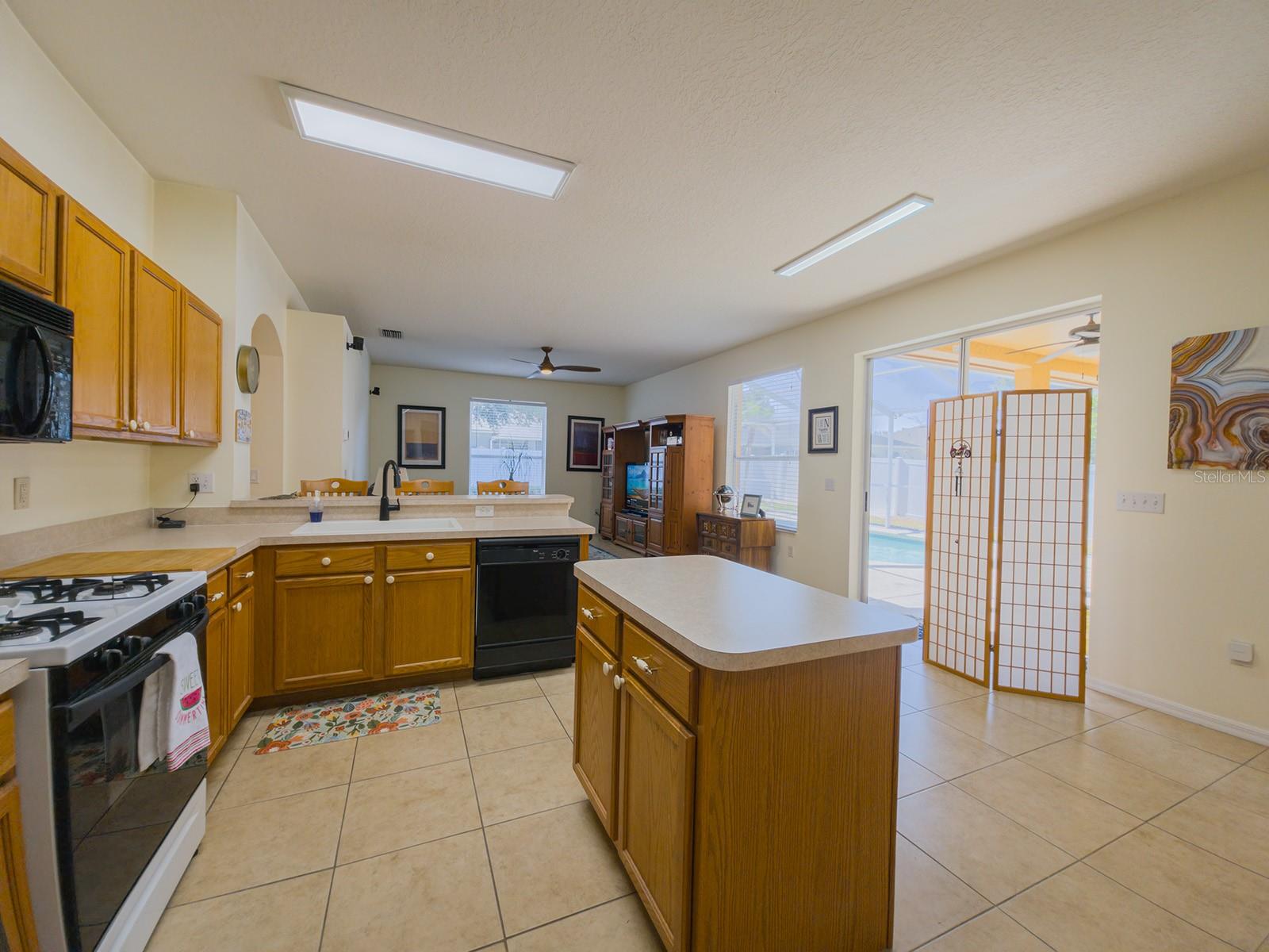 Interior photo taken at different time of day