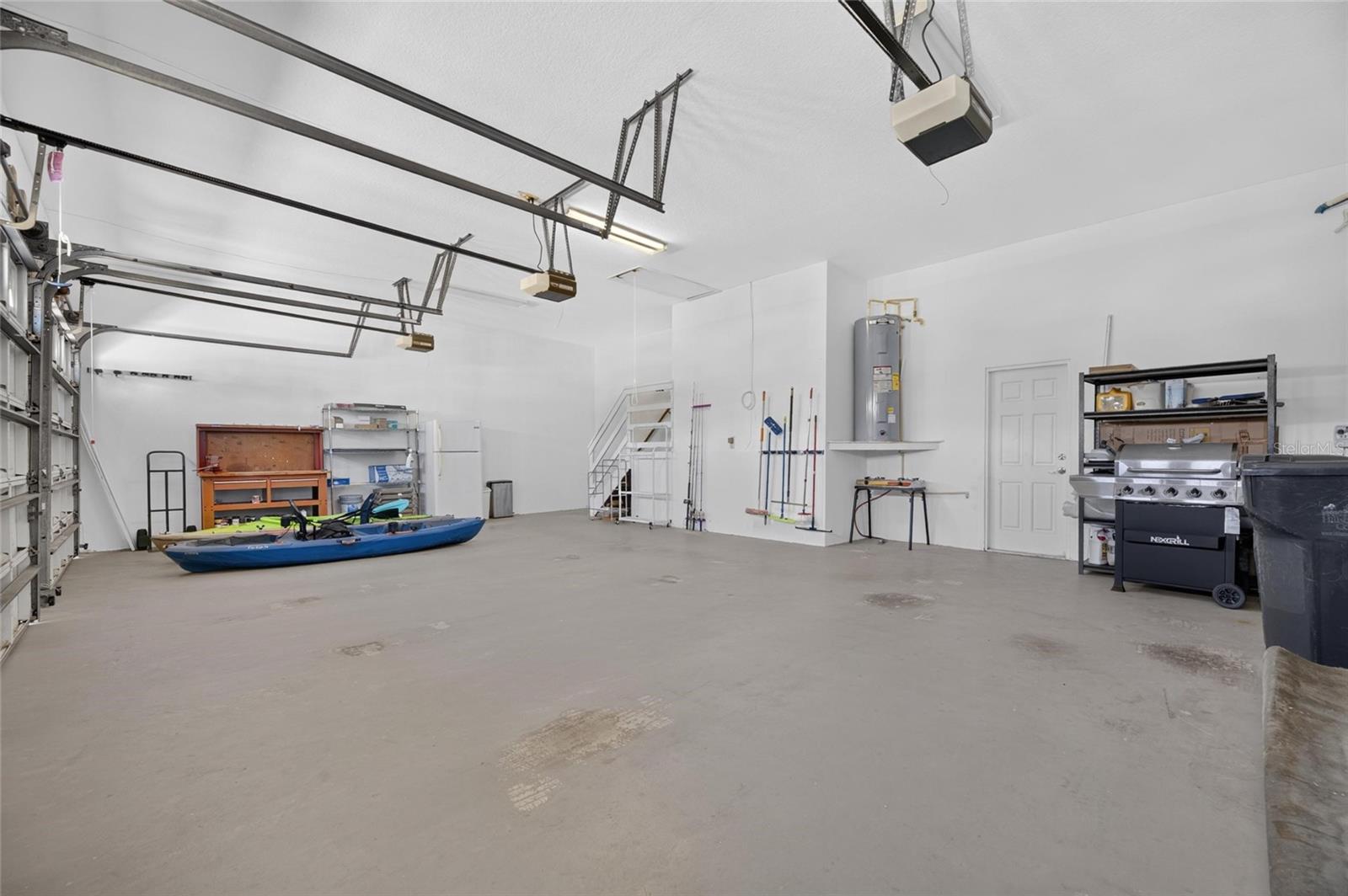 Oversize 3-Car Garage with High Ceilings