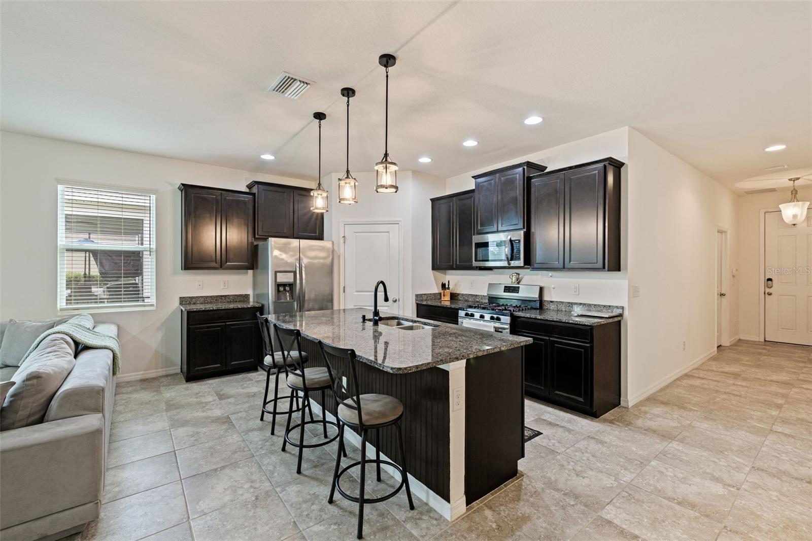 Kitchen facing entrance