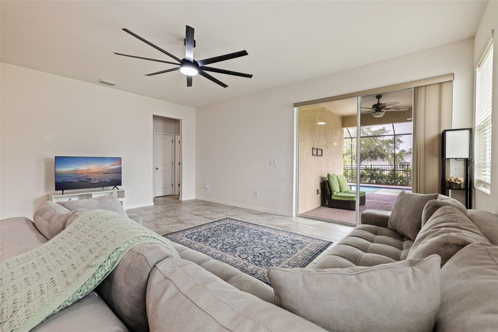 Family Room facing patio