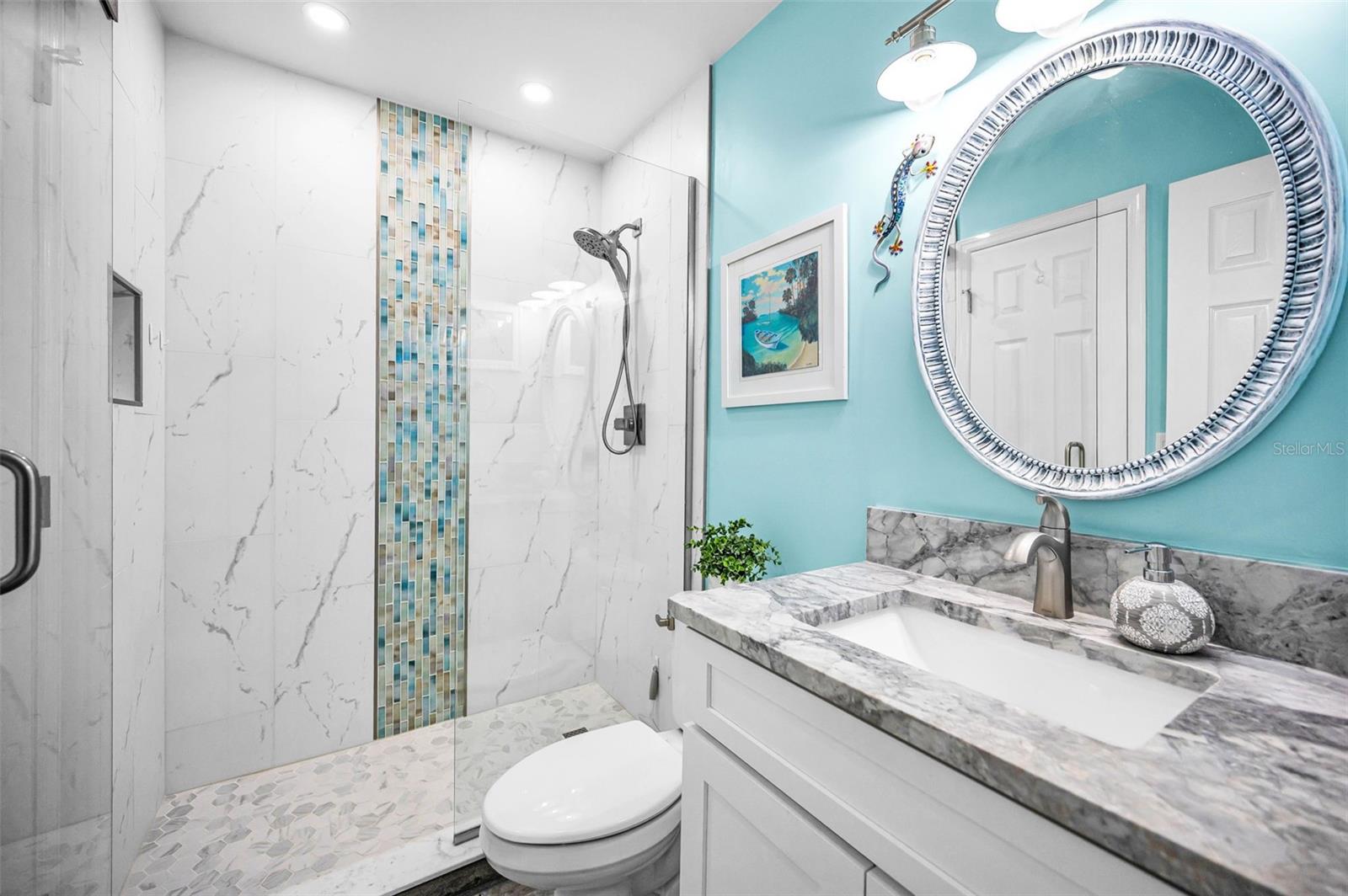 Full ensuite bath adjoining the main level bedroom