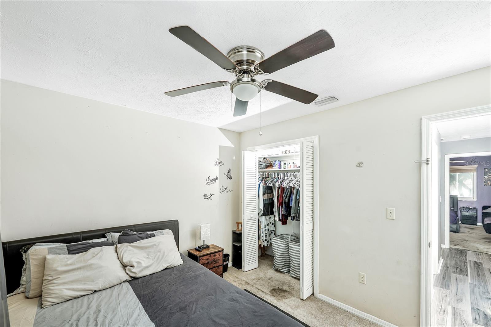 Bedroom #1 with built-in closet