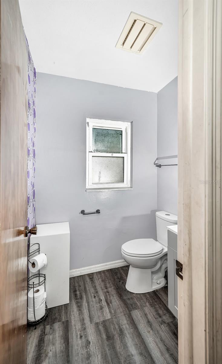 1/2 bathroom downstairs