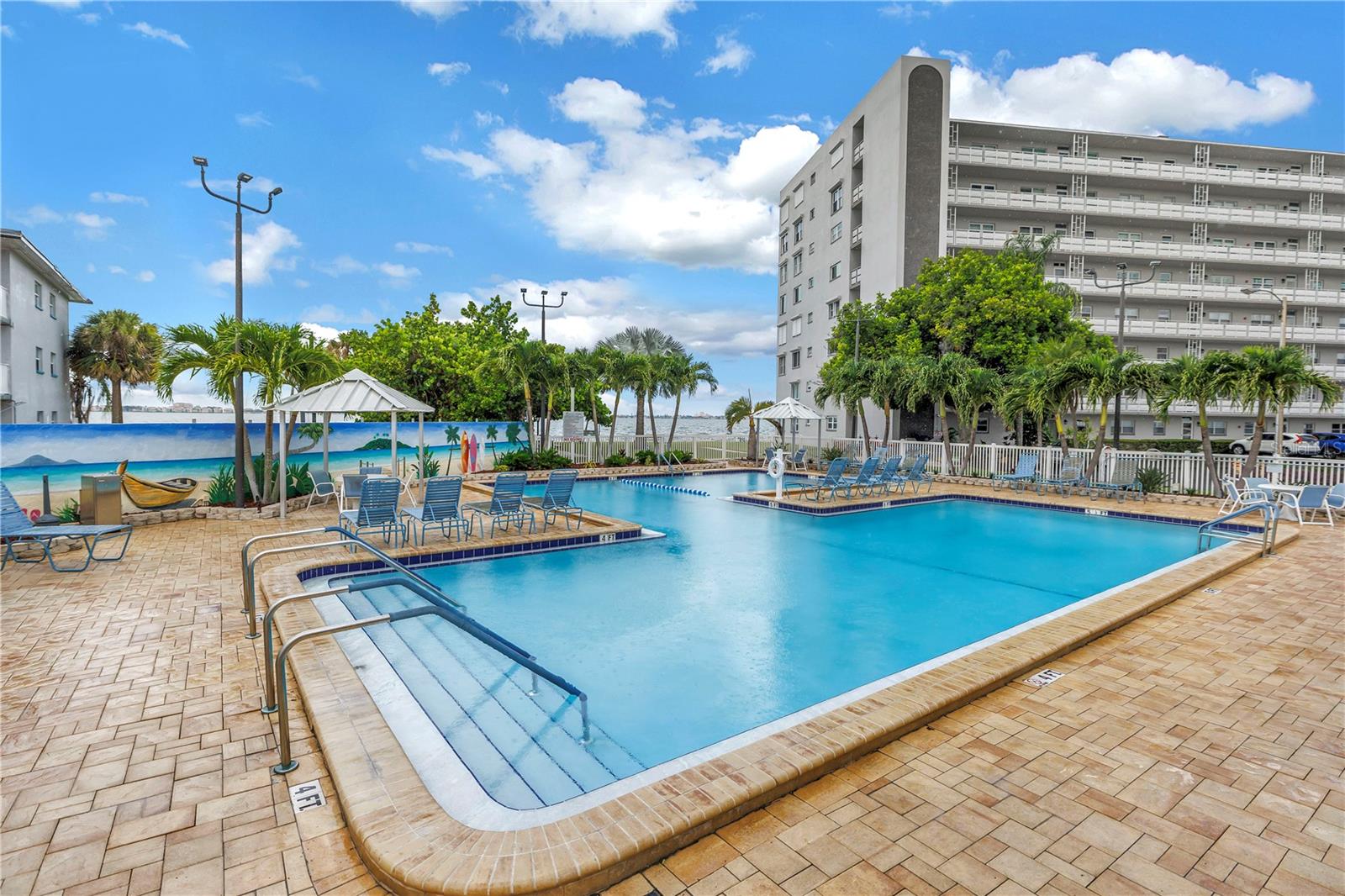 Nearest community pool. 4 in total throughout TS