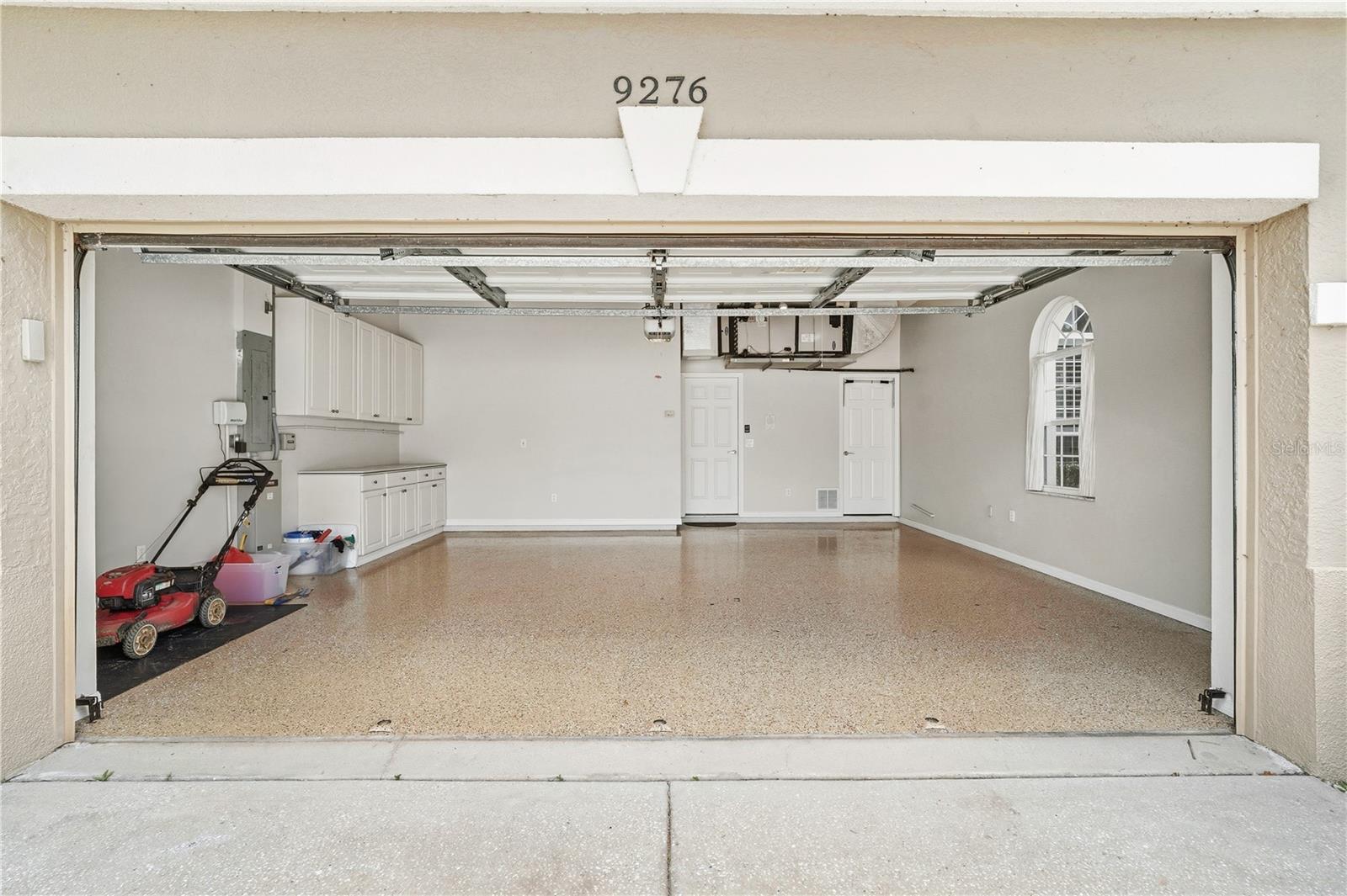 double garage w/ separate storage room