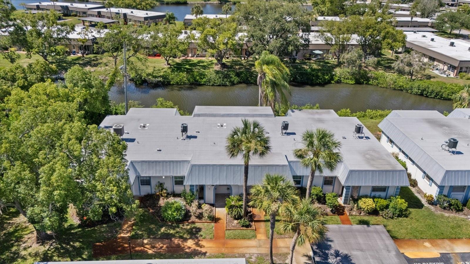 Aerial view front of condo