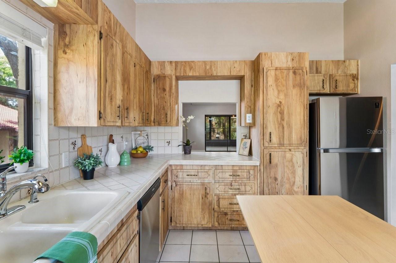 Refrigerator is included.