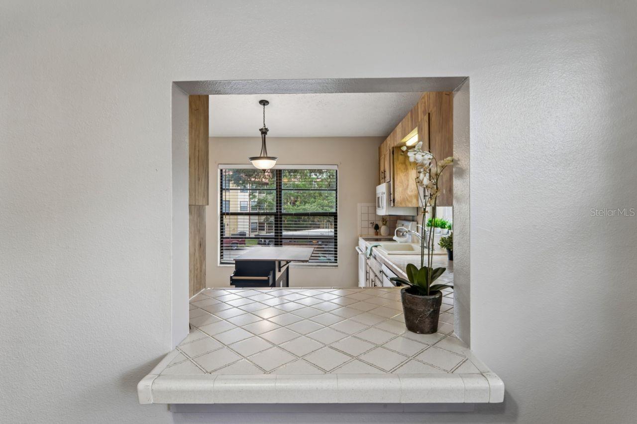 Pass through/breakfast bar