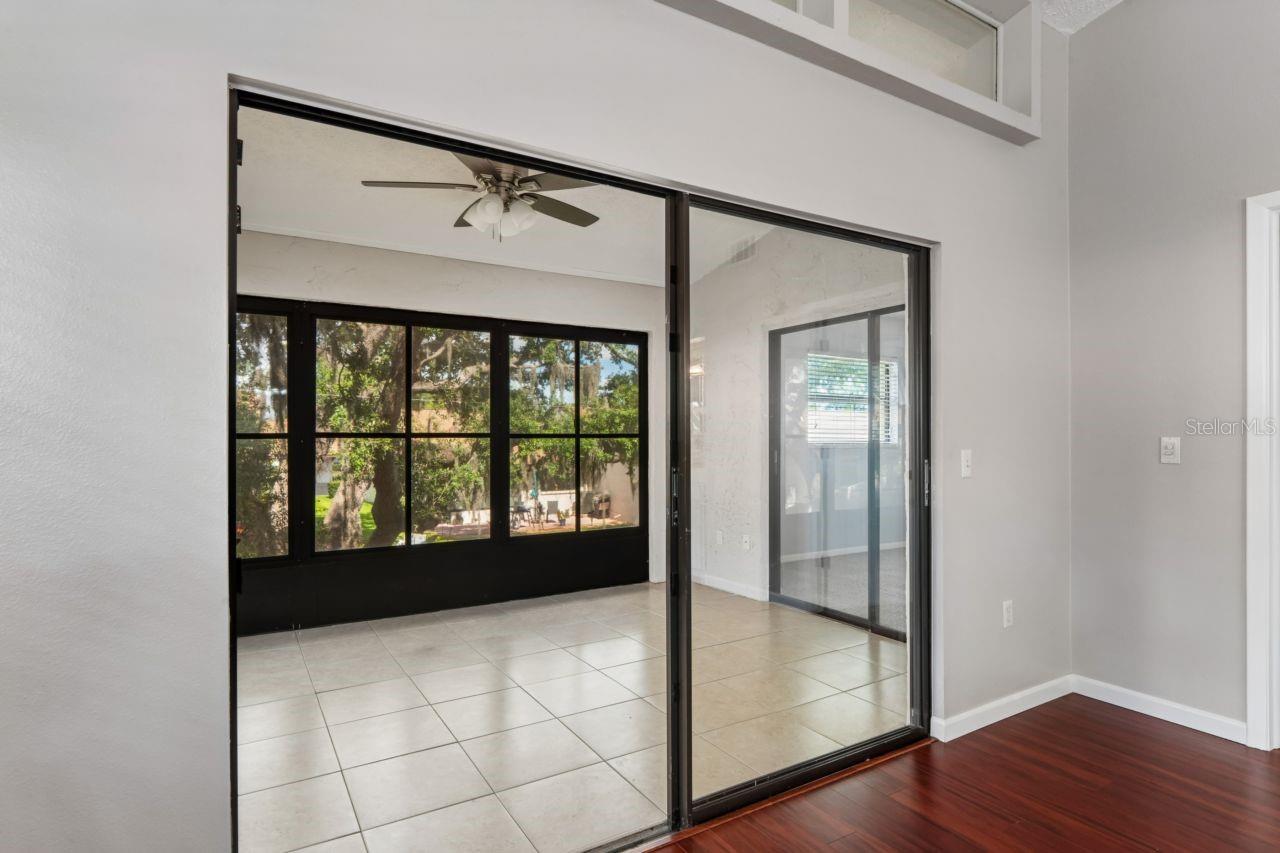 Living room opens to the lanai.