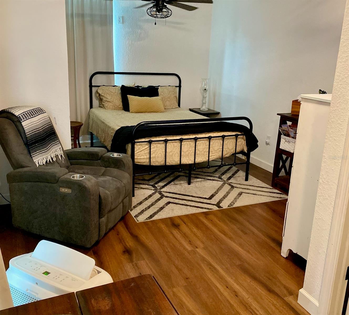 second efficiency view of sleeping area