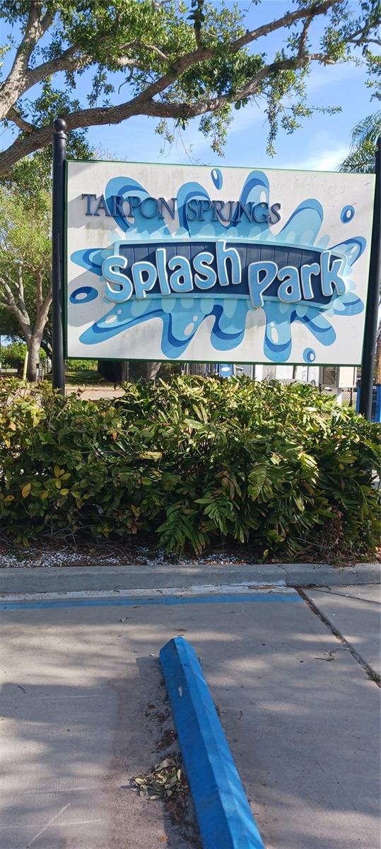 Tarpon Springs Splash park and dog park only a few miles away