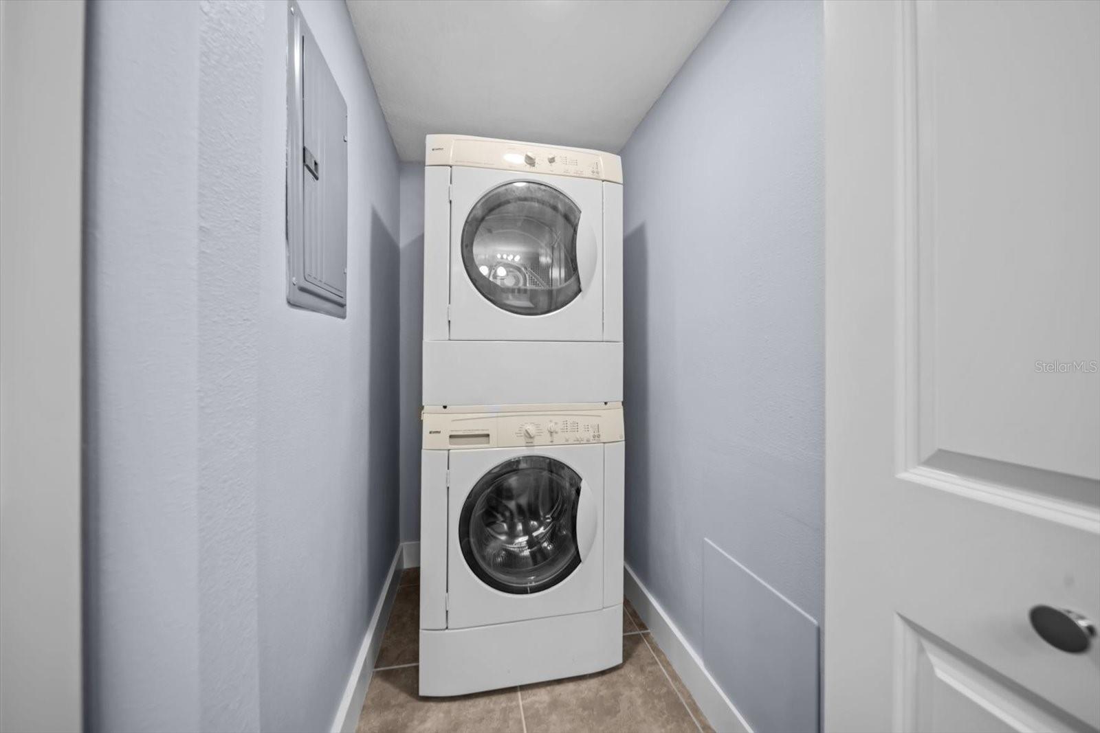 Washer Dryer Closet in 2nd Bathroom