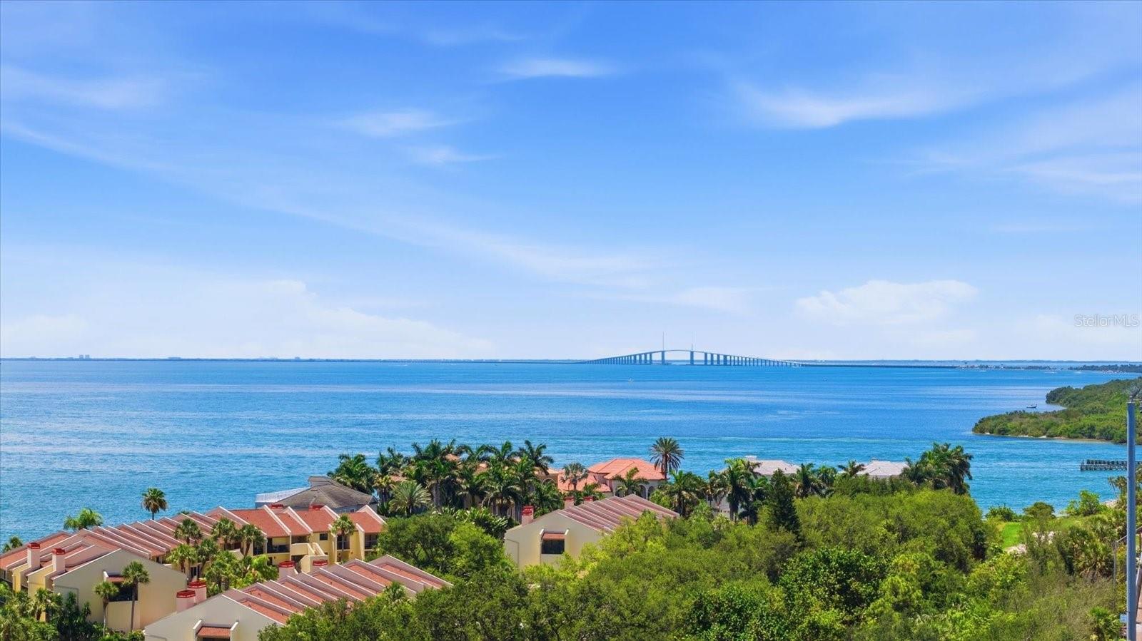 Tampa Bay and the Skyway Bridge