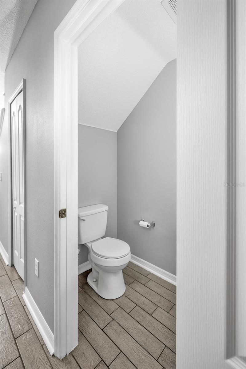 1/2 bathroom downstairs