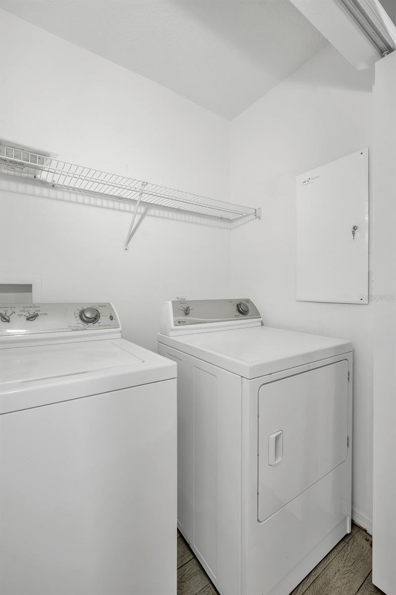 Laundry closet upstairs