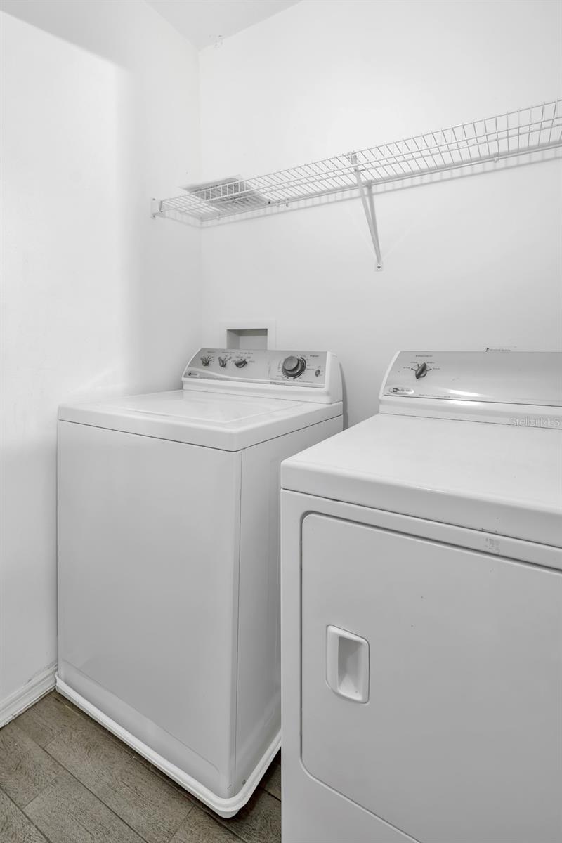 Laundry closet upstairs