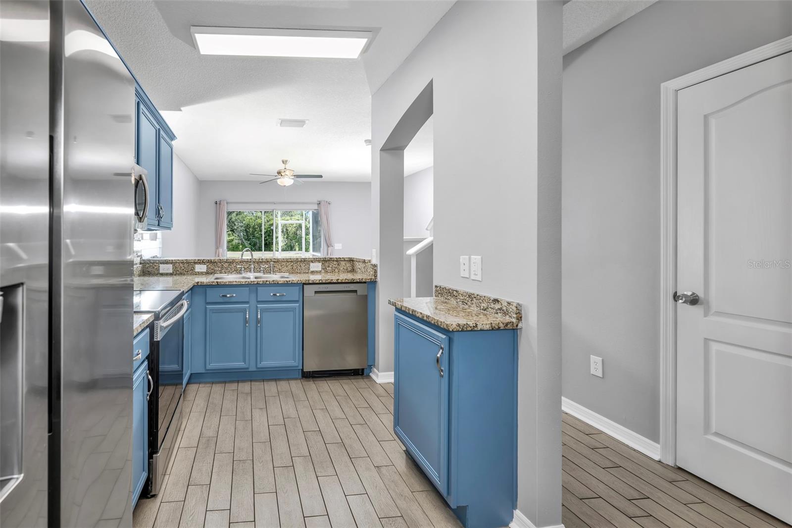 Kitchen with 1/2 bathroom downstairs