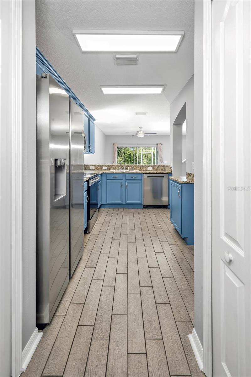 Kitchen with 2 pantry closets